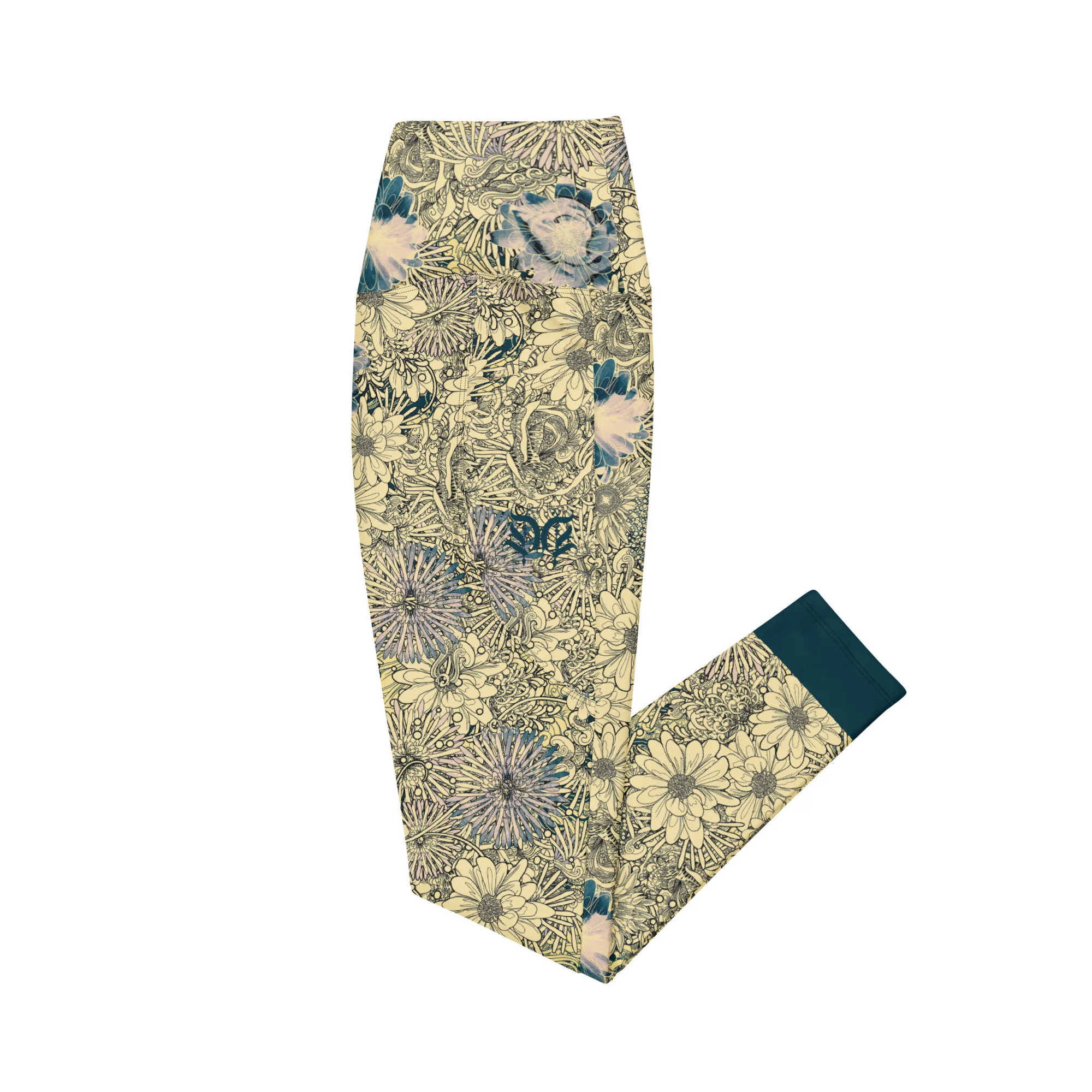Floral Leggings with pockets - Image 2